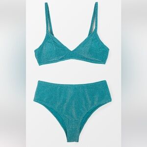 Cupshe Estelle Turquoise Bikini | Size L
